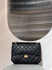 Chanel 2.55 Flap Bag Large In Black 19.5x28x7.5cm - 3