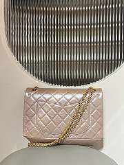 	 Chanel 2.55 Flap Bag Large In Pink 19.5x28x7.5cm - 5