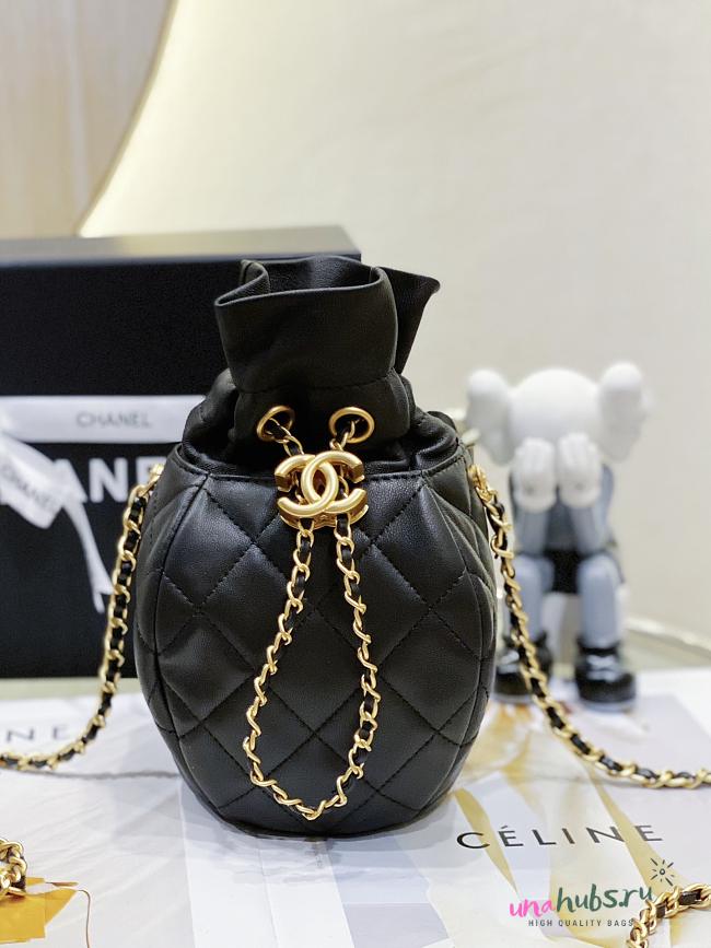 Chanel Black Bucket Bag - 1