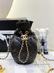 Chanel Black Bucket Bag - 1