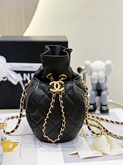 Chanel Black Bucket Bag - 2