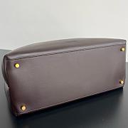 Bottega Veneeta Large Andiamo Bag silky calf leather in brown - 42*35*18cm - 5