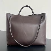 Bottega Veneeta Large Andiamo Bag silky calf leather in brown - 42*35*18cm - 4