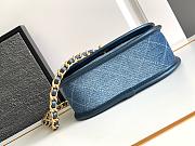 Chanel Denim Round Shoulder Flap Bag - 5