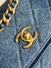 Chanel Denim Round Shoulder Flap Bag - 4