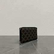 Celine Large zipped wallet in Triomphe Canvas 18x2x10cm - 2