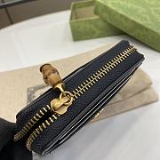Gucci Zipped Coin Purse Black Leather 11.5*9*2cm - 5