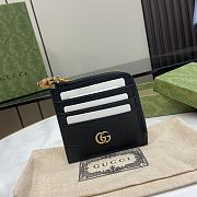 Gucci Double G Black Card Holder 10.5*10*1cm - 1