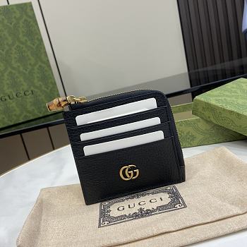 Gucci Double G Black Card Holder 10.5*10*1cm