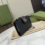 GUCCI Medium Double G Wallet With Bamboo 13*8.5*2cm - 6