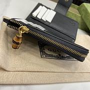 GUCCI Medium Double G Wallet With Bamboo 13*8.5*2cm - 4