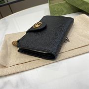 GUCCI Medium Double G Wallet With Bamboo 13*8.5*2cm - 2