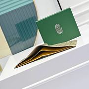 Goyard Florentin wallet in green leather 11*10cm - 2