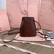 Miumiu Mini Bucket Leather Bag 17*14*6cm - 1