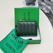 Bottega Veneta Intrecciato In Green 11×9×2.5 cm  - 1