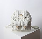 Dior Medium Caro Backpack Macrocannage Lambskin - 2