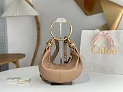 CHLOÉ NUDE PINKSmall Leather Hobo Bracelet Bag 30x18x5cm - 3