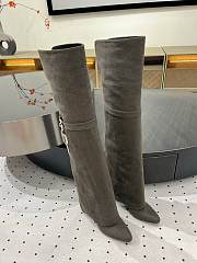 Givenchy Shark Lock leather over-the-knee boots denim 3 colors - 3