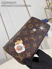 Louis Vuitton Zippy Wallet snowflakes 10.5 x 2.5 x 19.5 cm - 4