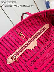 	 Louis Vuitton Neverfull Bandoulière Inside Out Pink 28 x 14 x 31cm - 4