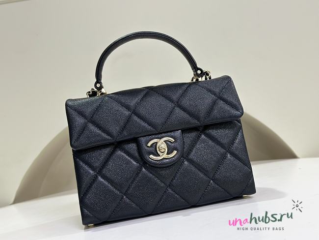 Chanel 24P Retrofit Black Caviar Bag 22x16.5x10cm - 1