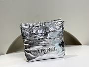 Chanel Mini 22 Handbag Metallic Leather - 2