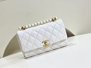 Chanel Pearl Handle Flap Bag 24x13.5x6.5cm - 4