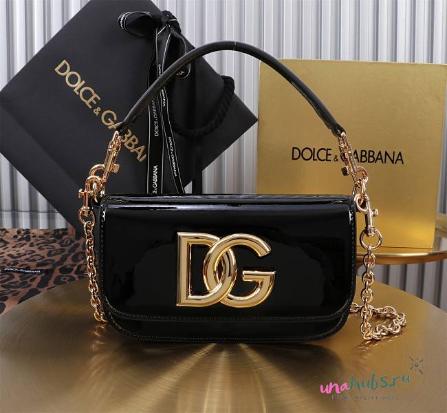 	 Dolce & Gabbana 3.5 crossbody bag patent leather 11 x 19 x 5 cm - 1