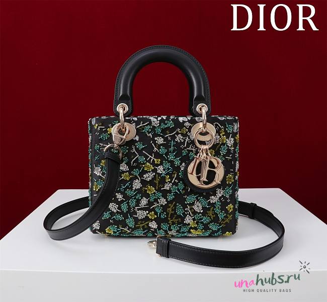 Dior Small Lady Black Bag - 1