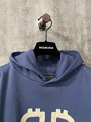 BALENCIAGA Crypto Medium Fit Blue Sweatshirt  - 2