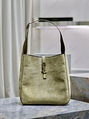 YSL Le 5 A 7 Hobo Suede Bag 30x31x13cm - 1