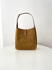 YSL Le 5 A 7 Hobo Suede Bag 30x31x13cm - 2