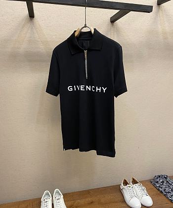 Givenchy Black Polo Shirt With Logo