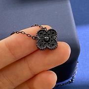 Van Cleef Arpels Black Alhambra 1 Motif Necklace - 6