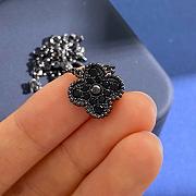 Van Cleef Arpels Black Alhambra 1 Motif Necklace - 3