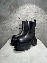 Rick Owens Black Porterville Beatle Mega Tractor Chelsea Boots - 2