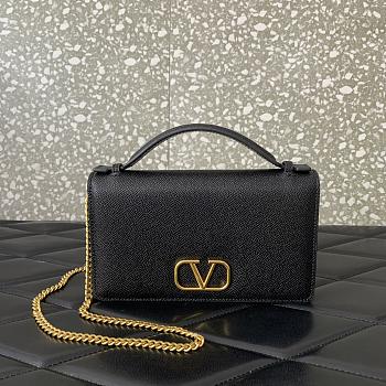 Valentino Garavani VLogo Signature leather wallet-on-chain