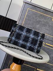 Chanel Flap Bag Tweed Medium Size  - 6