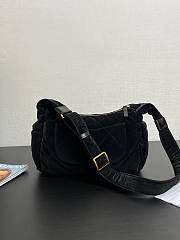 Chanel Black Suede Shoulder Bag  - 2