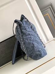 Chanel 22 Handbag Small Denim 35x37x7cm - 4