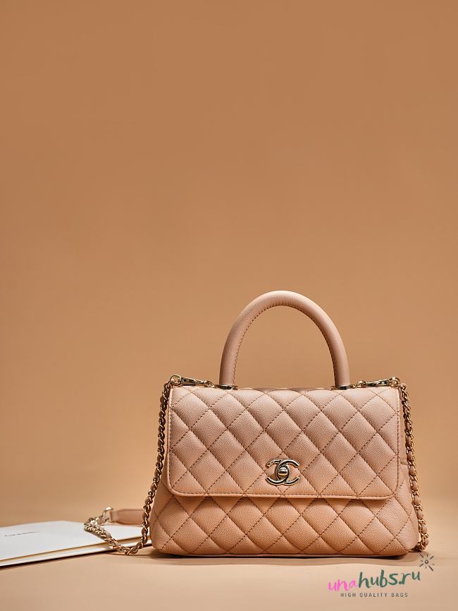 	 Chanel Coco Handle Beige Bag 24cm - 1