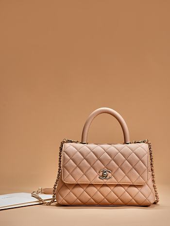 	 Chanel Coco Handle Beige Bag 24cm