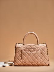 	 Chanel Coco Handle Beige Bag 24cm - 4