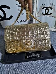 Chanel Mini 19A Croco Embossed Bag - 1