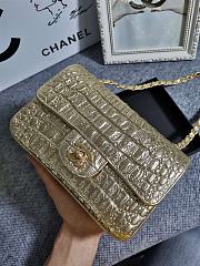 Chanel Mini 19A Croco Embossed Bag - 4