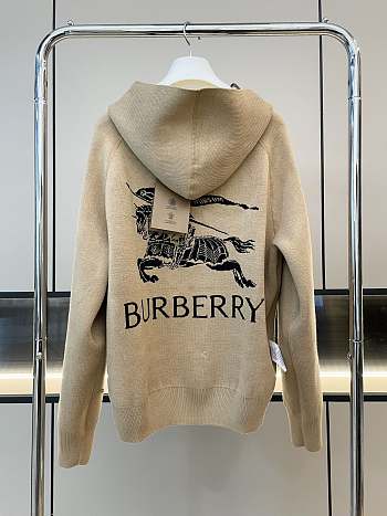 Burberry Orlando knitted zipped hoodie