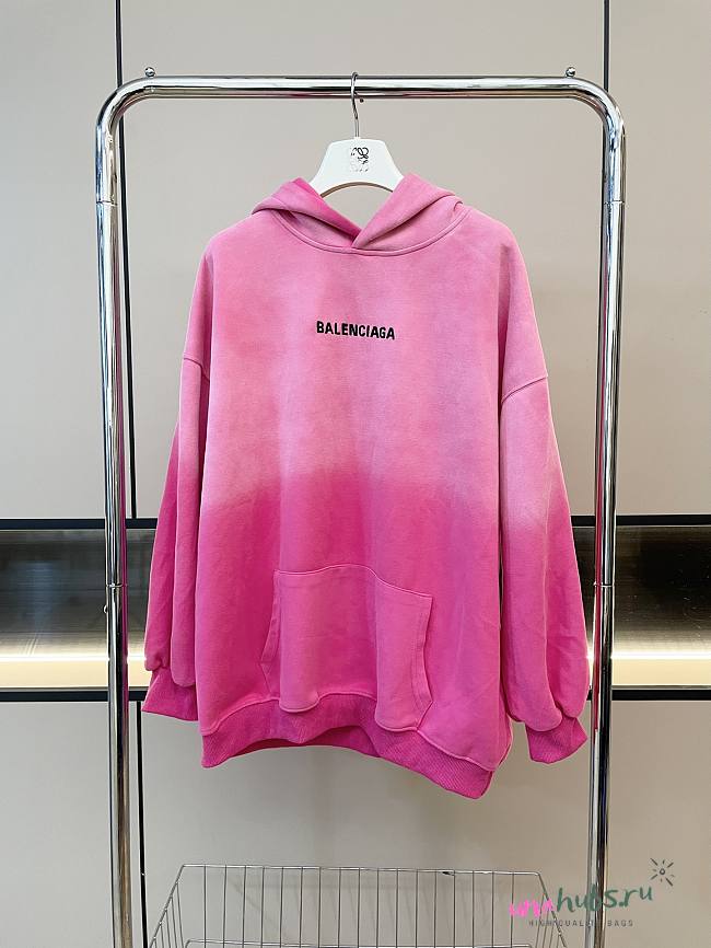 Balenciaga Pink Hoodie - 1