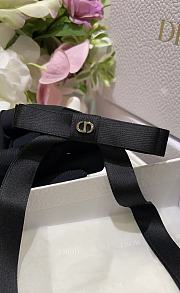 Dior Twist Bow Black Grosgrain - 2