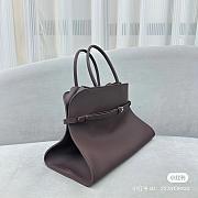 The Row Soft Margaux 17 Bag In Burgundy - 3