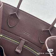 The Row Soft Margaux 17 Bag In Burgundy - 6